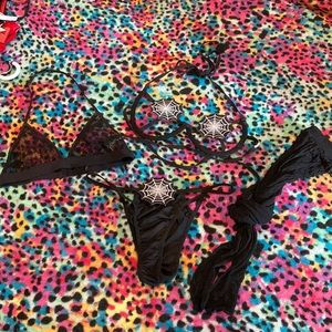 Spider web lingerie bundle